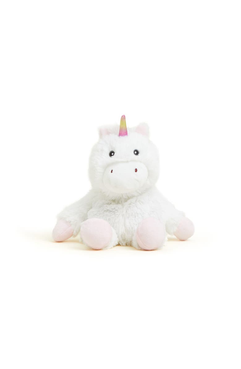 Warmies Unicorn Junior Plush Toy, Alternate, color, White