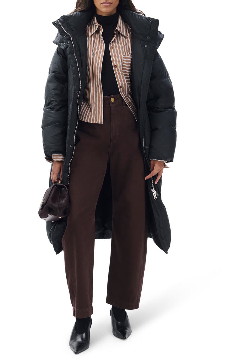 rag & bone Cadence Down Coat, Alternate, color, Black