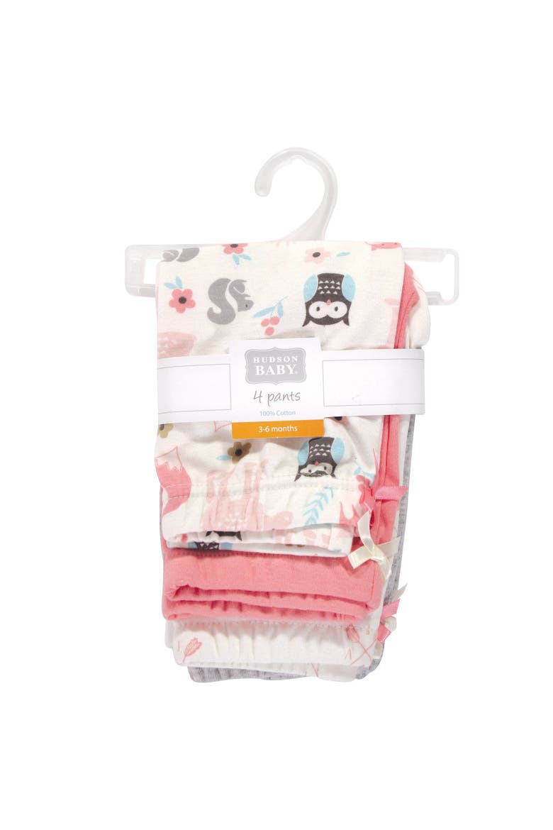 4Pk Essential Pants Set, Alternate, color, Girl Forest