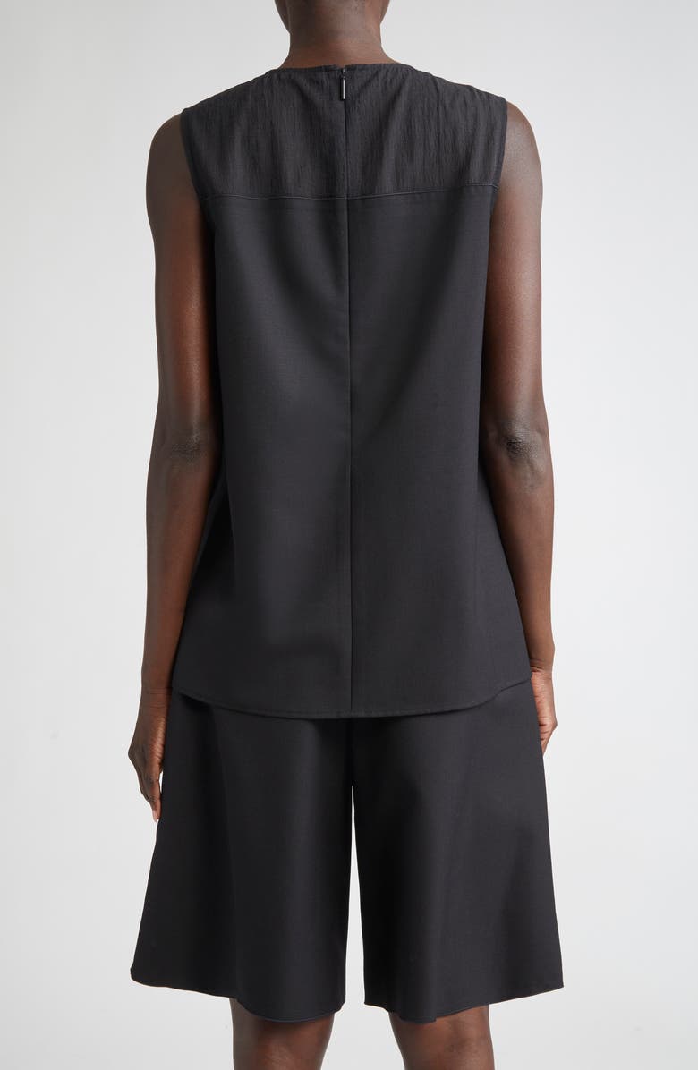 Jason Wu Collection Asymmetric Drape Mixed Media Top, Alternate, color,