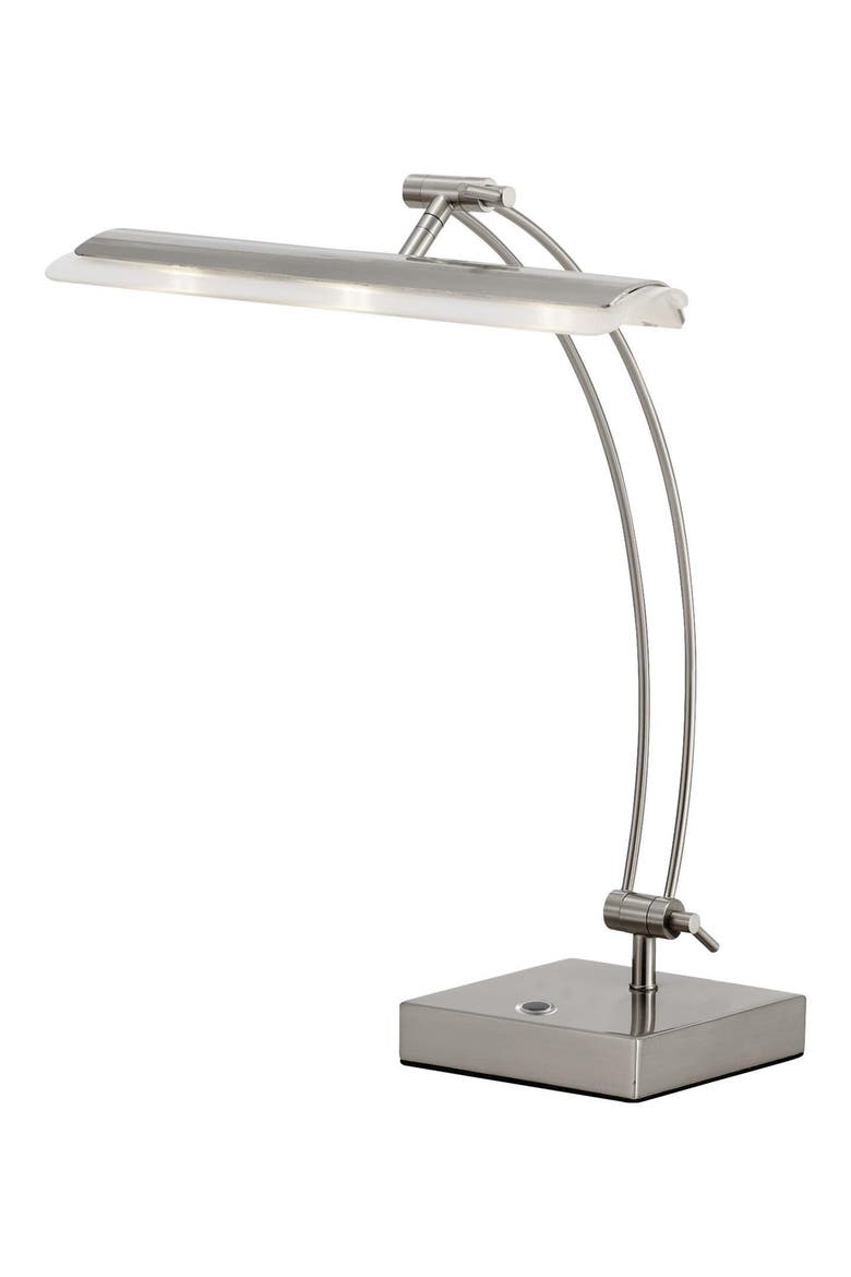 Esquire LED Desk Lamp, Main, color, BRUSHED STEEL