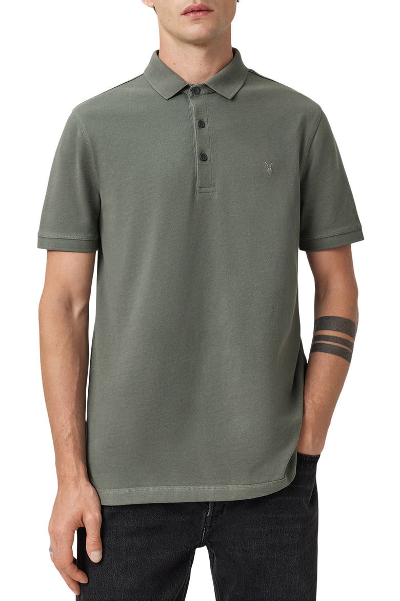 Reform Cotton Piqué Polo, Main, color, GASTOR GREEN
