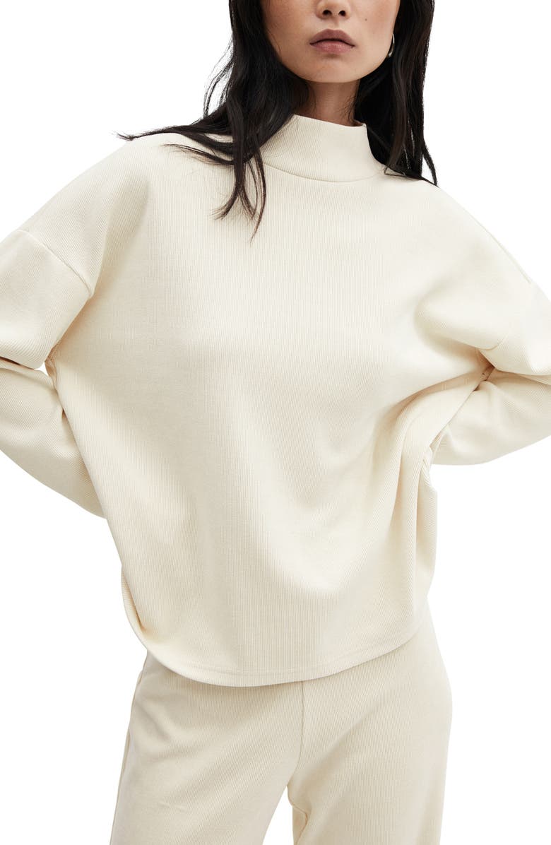 MANGO Mock Neck Sweater, Main, color, 
