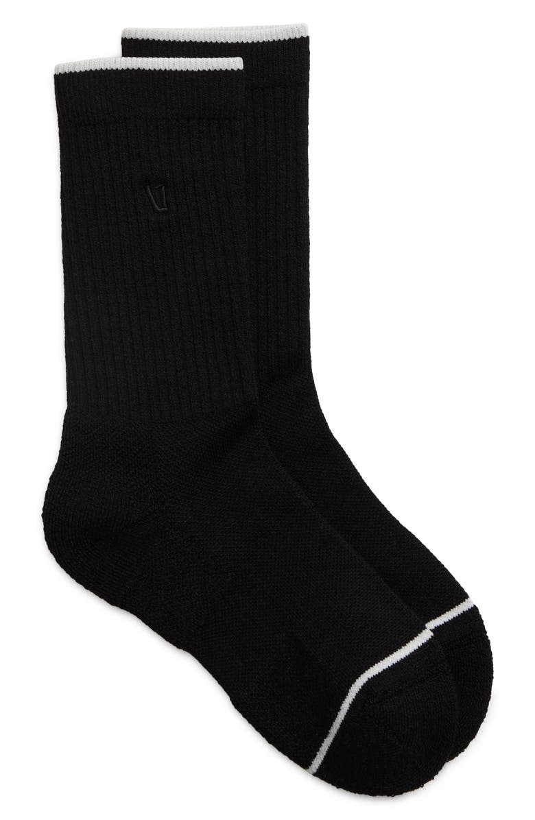 Vuori V1 Crew Socks, Alternate, color, Black