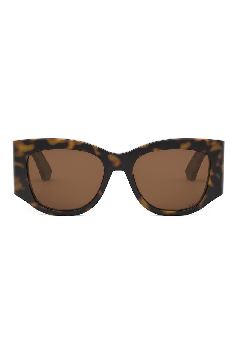 'DiorNuit S1I 54mm Square Sunglasses, Main, color, HAVANA/ OTHER / GRADIENT BROWN