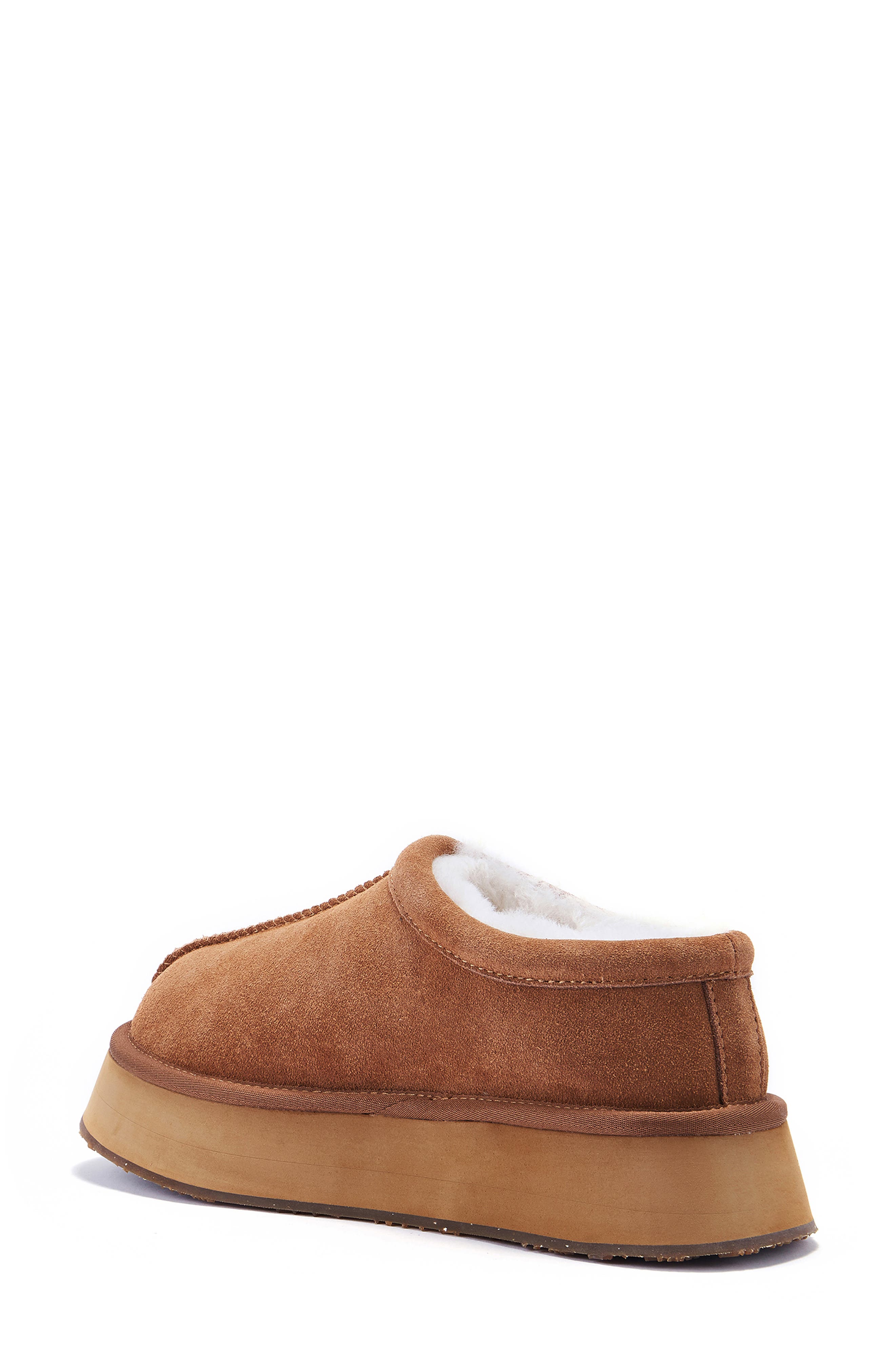 Australia Luxe Collective Outback Genuine Shearling Platform Slipper, Alternate, color, Chestnut