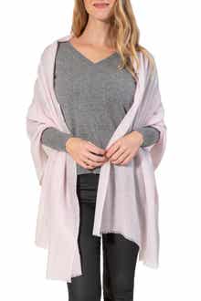 Amicale Cashmere Solid Wrap