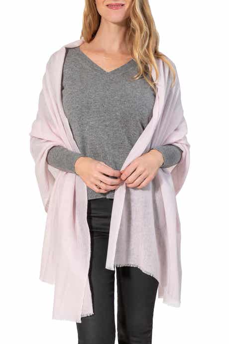 Amicale Cashmere Solid Wrap
