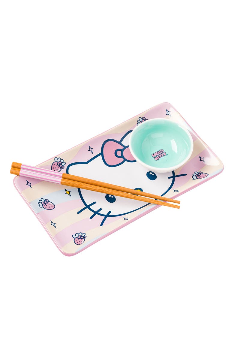 Hello Kitty 3-Piece Sushi Set, Main, color, Pink Multi