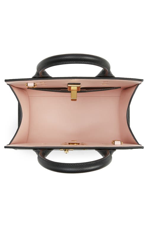Ferragamo Studio Box Mini Leather Top-handle Bag In Black