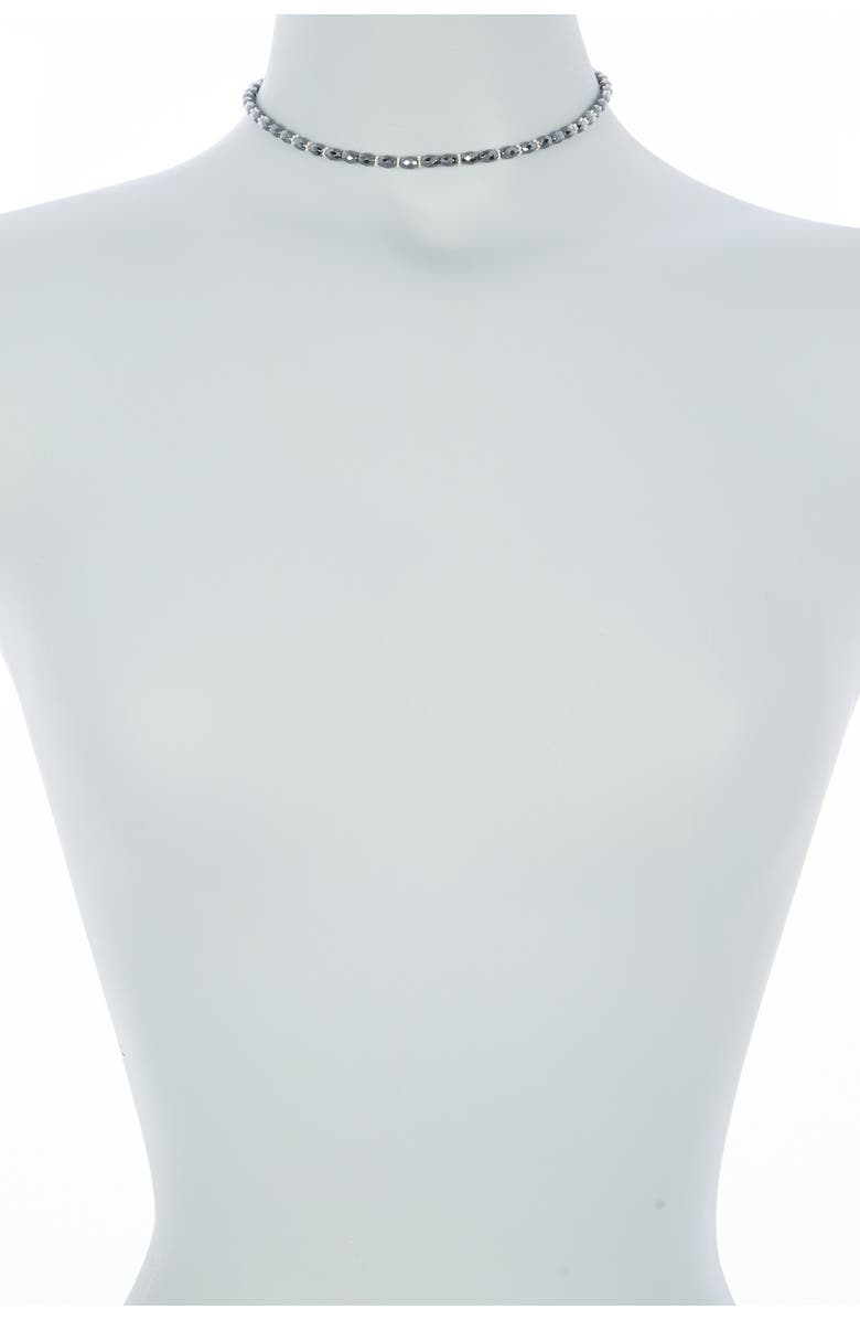 Anna Beck Sterling Silver Hematite Beaded Choker, Alternate, color,