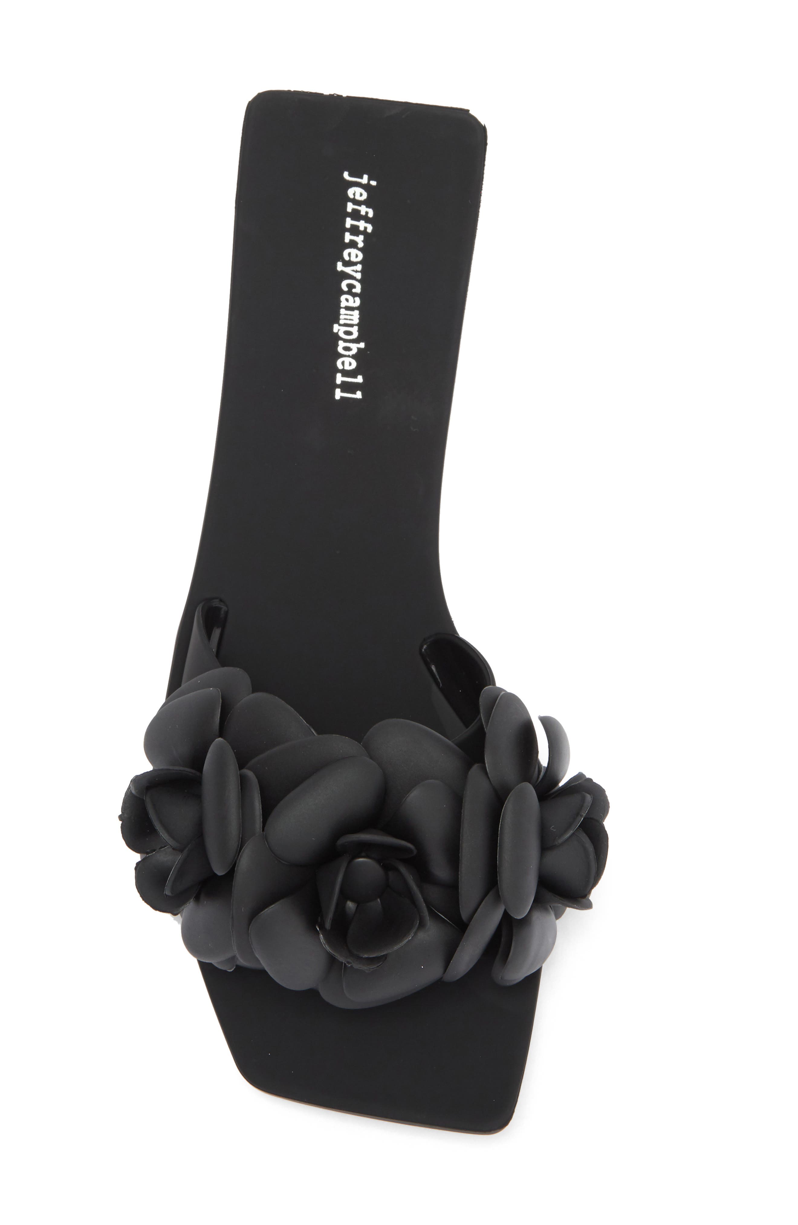 Jeffrey Campbell 3D Flower Jelly Slide Sandal, Alternate, color, 