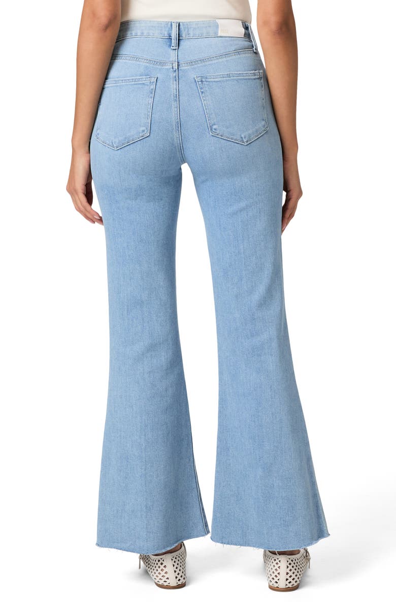 PAIGE Marlow High Waist Skimmer Flare Jeans, Alternate, color, Santorini Sky