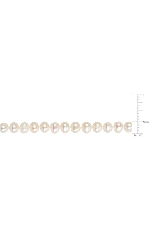 Delmar 7-8mm Cultured Freshwater Pearl Necklace In White