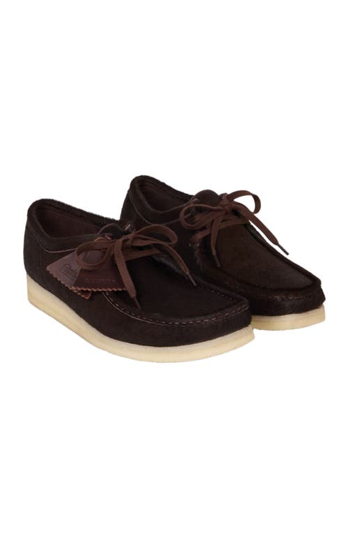 Sandro Pony-hair Effect Wallabee Derbies In Brown