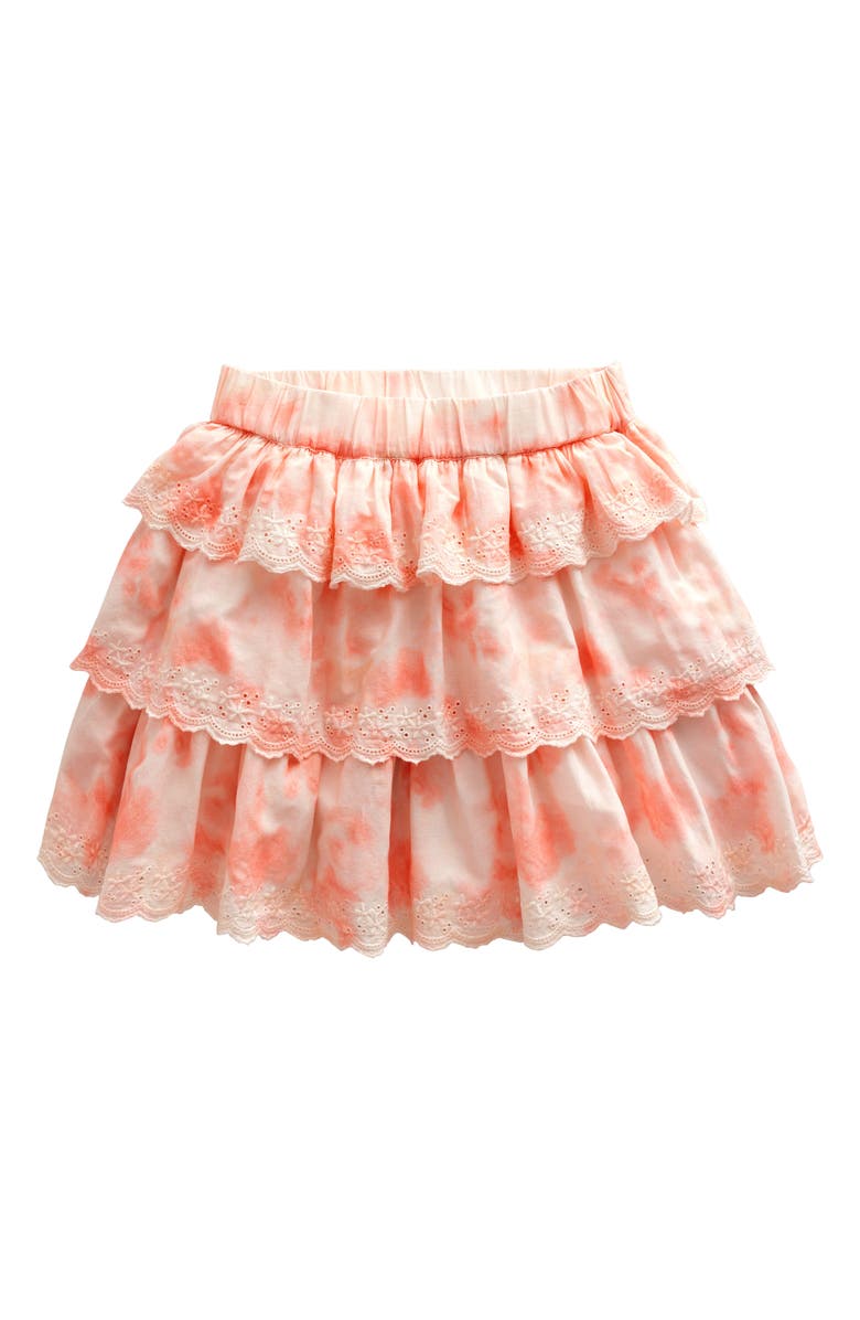 Mini Boden Kids' Tie Dye Tiered Cotton Skirt, Main, color,