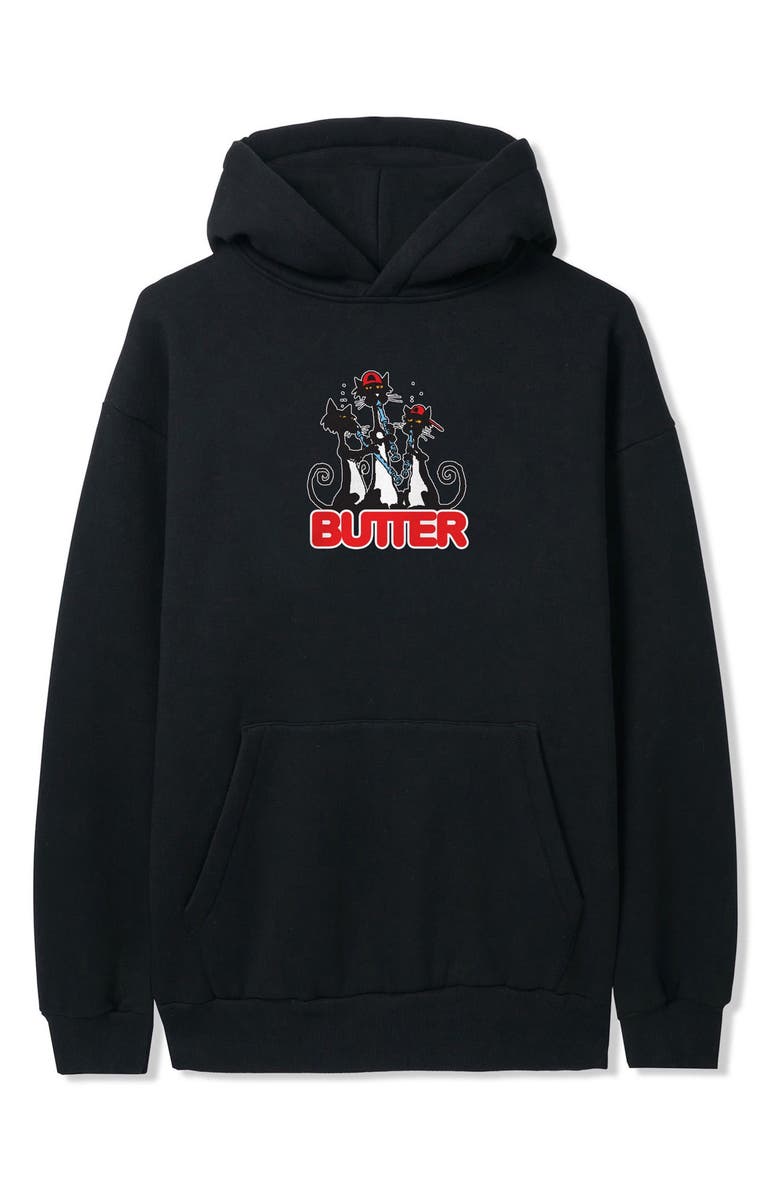 Butter Goods Cats Graphic Hoodie, Main, color, 