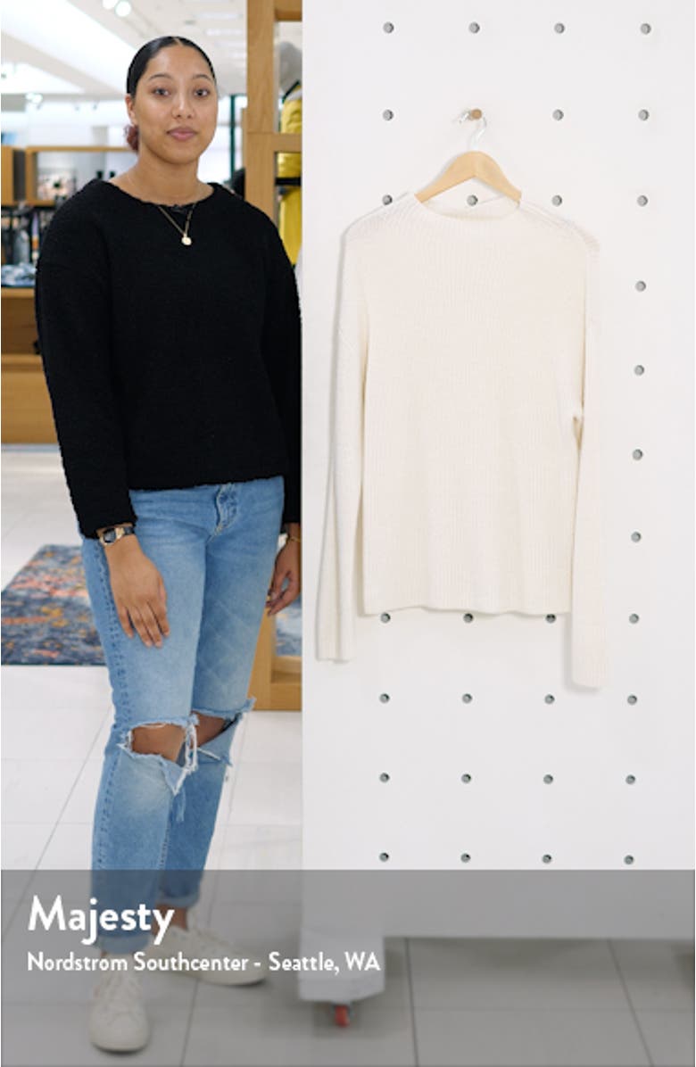 Ribbed Funnel Neck Sweater, sales video thumbnail