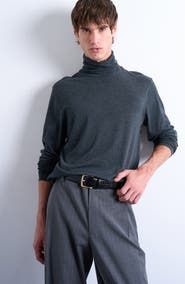 Topman Turtleneck Long Sleeve Top