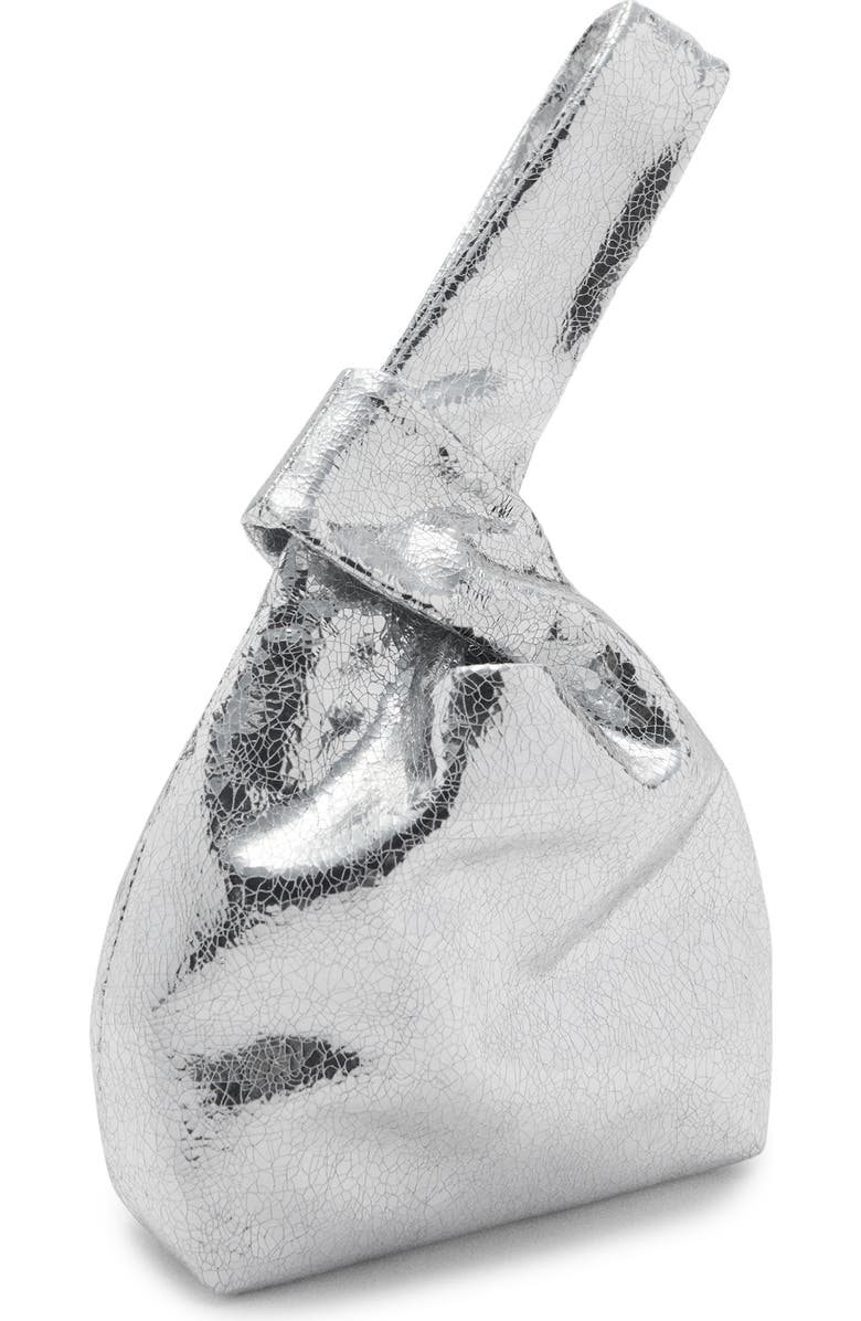 MANGO Crackled Metallic Handbag, Alternate, color,