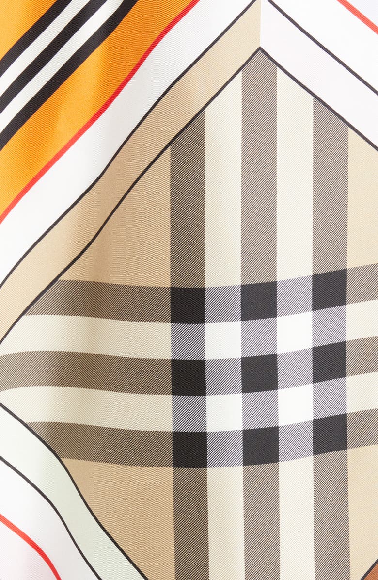 Burberry Claudia Montage Print Silk Twill Cape, Alternate, color, Multicolor