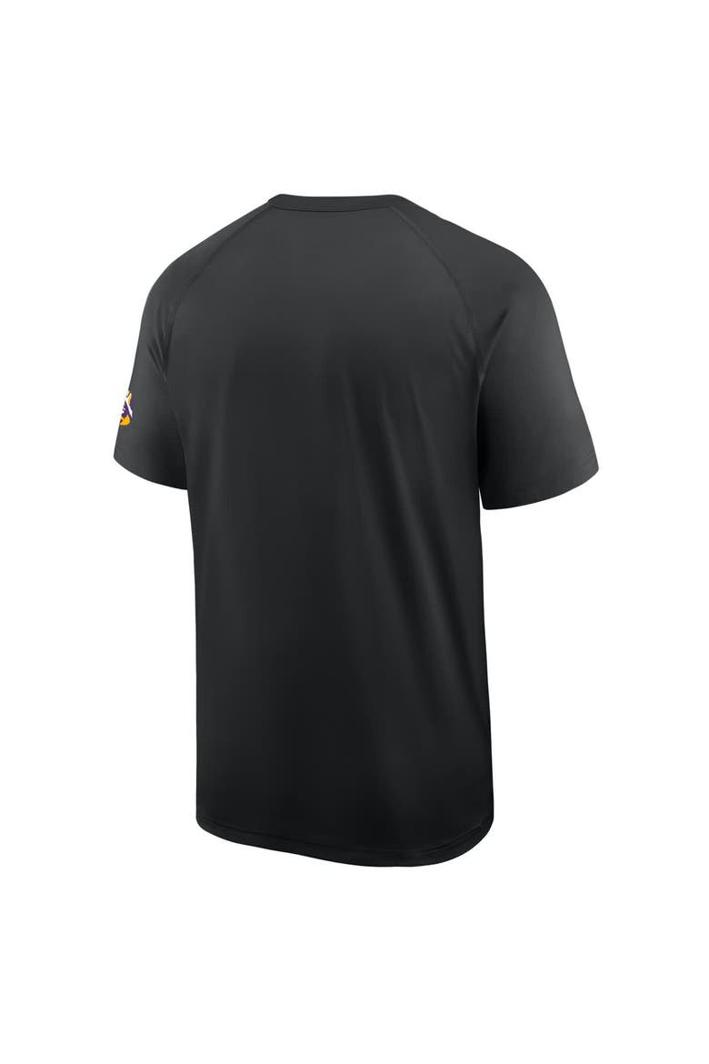 Men's Nike Black LSU Tigers Ready Raglan Premium Performance T-Shirt, Alternate, color, Black