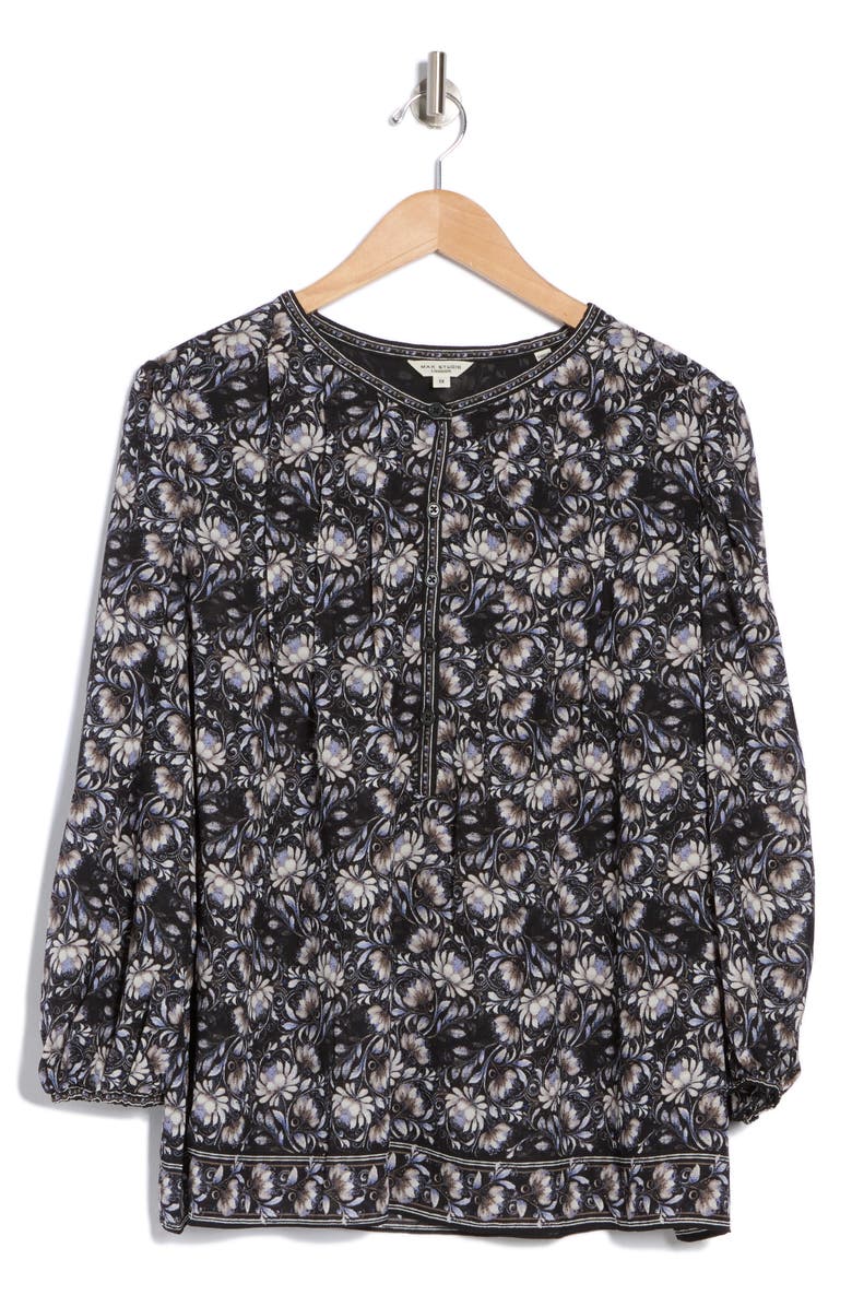 MAX STUDIO Pintuck Balloon Sleeve Georgette Top, Alternate, color,