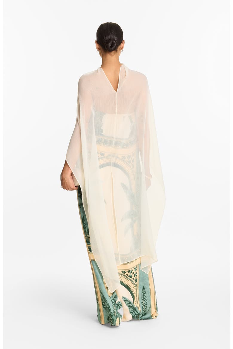 Tubi Ben Strapless Dress Viva With Shawl, Alternate, color, Viva Olive