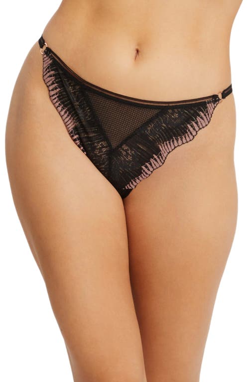 Montelle Intimates Dolce Vita Lace Bikini in Black Bloom 