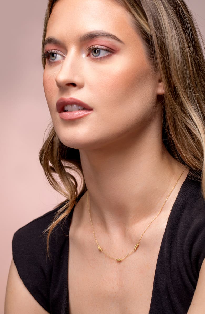 Bony Levy 14K Gold Bead Cluster Necklace, Alternate, color, 