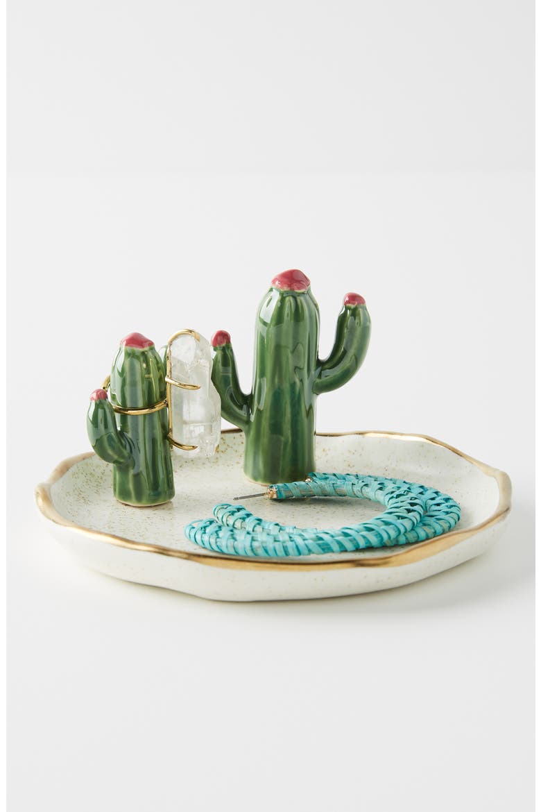 Anthropologie Cactus Trinket Tray, Alternate, color, WHITE