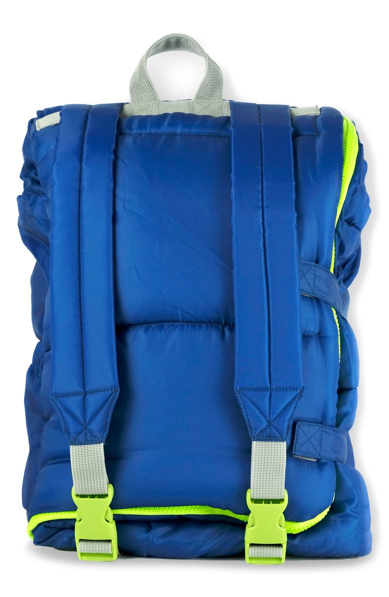 mimish Kids' Sleep-n-Pack Glow in the Dark Sleeping Bag Backpack, Alternate, color, Surfer Blue