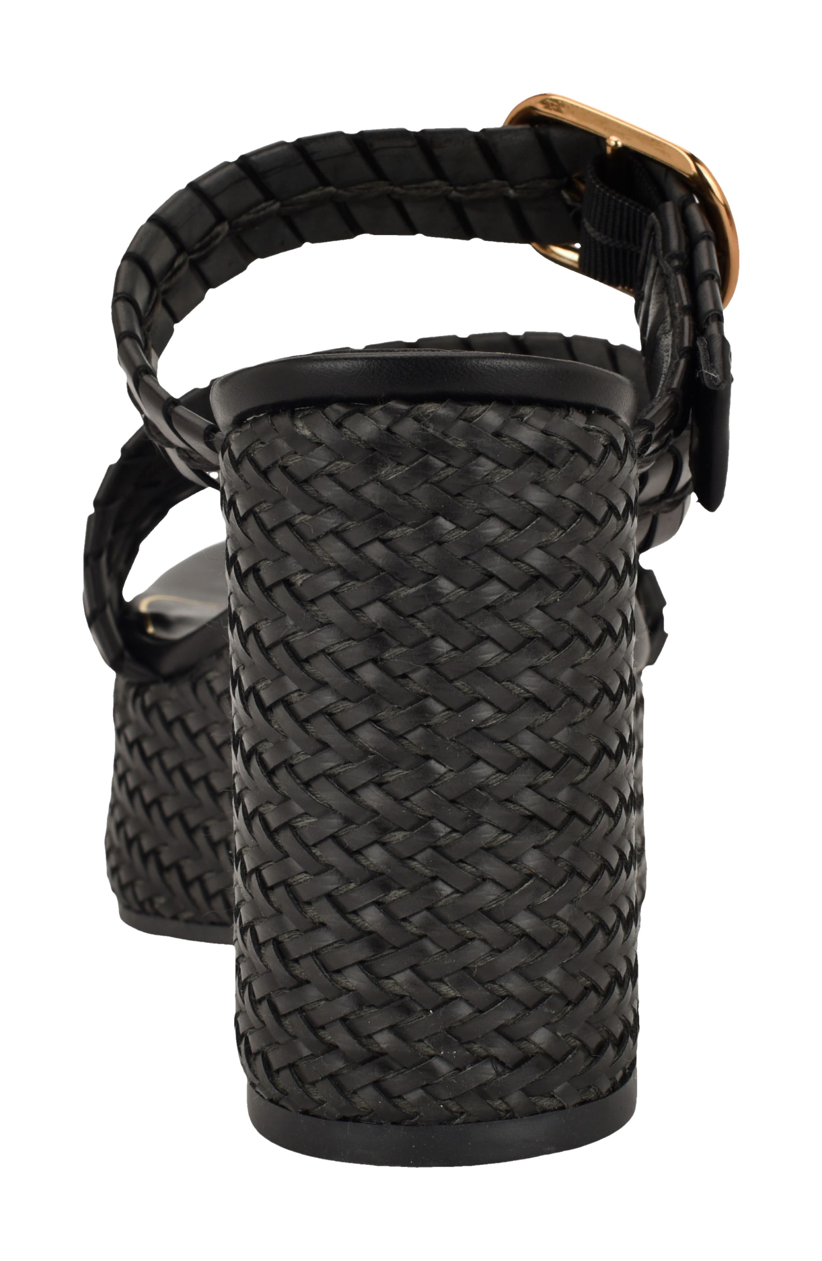 GUESS Evana Platform Wedge Sandal, Alternate, color, Black 001