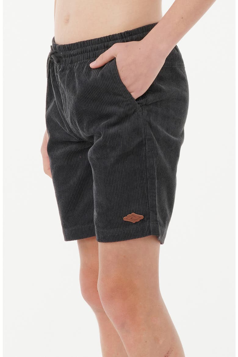Kids' Surf Cord Volley Shorts, Alternate, color, WASHED BLACK