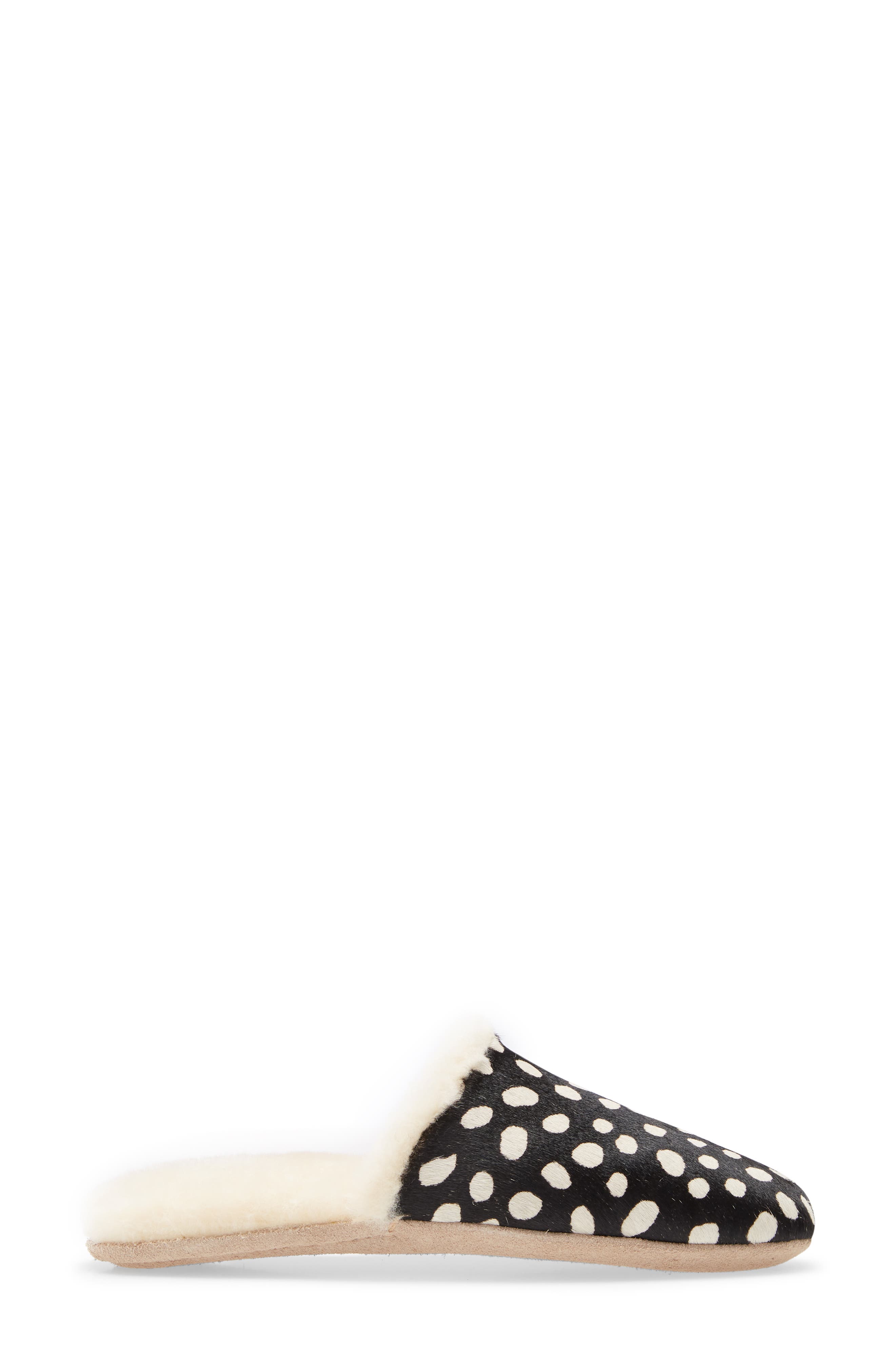 Freda Salvador James Genuine Calf Hair & Genuine Shearling Slipper, Alternate, color, 