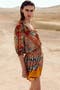  Burnt Orange/Patterned