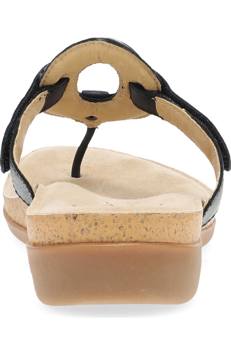 Dansko Rosalia Flip Flop, Alternate, color, Black