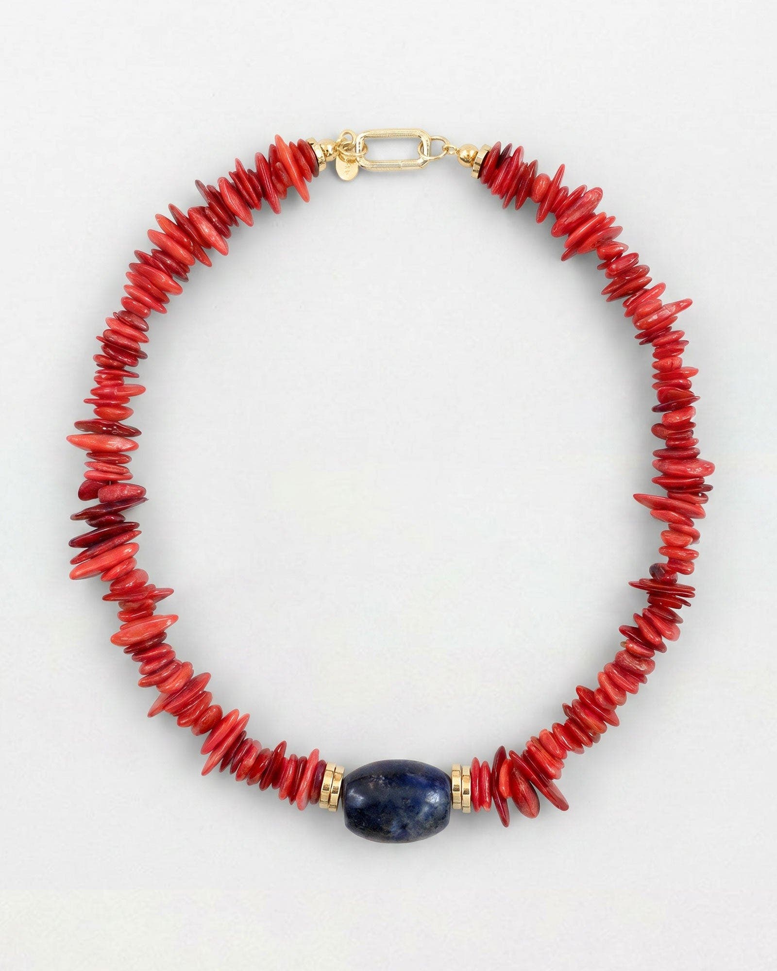 By Lilla Flamma Necklace In Red