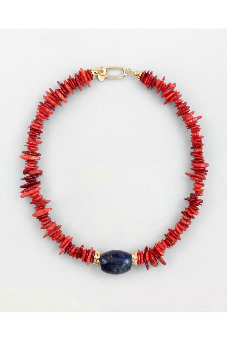 Flamma Necklace, Main, color, Scarlett