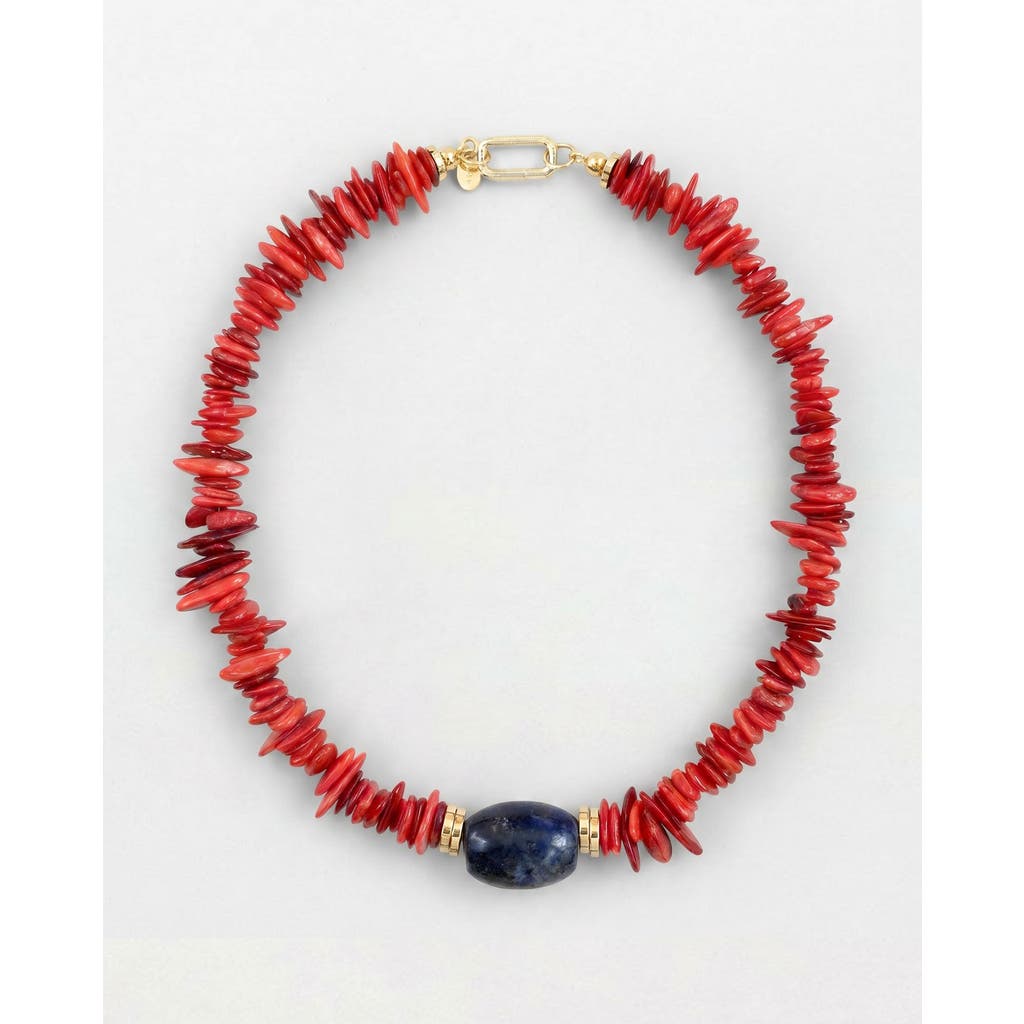By Lilla Flamma Necklace In Red