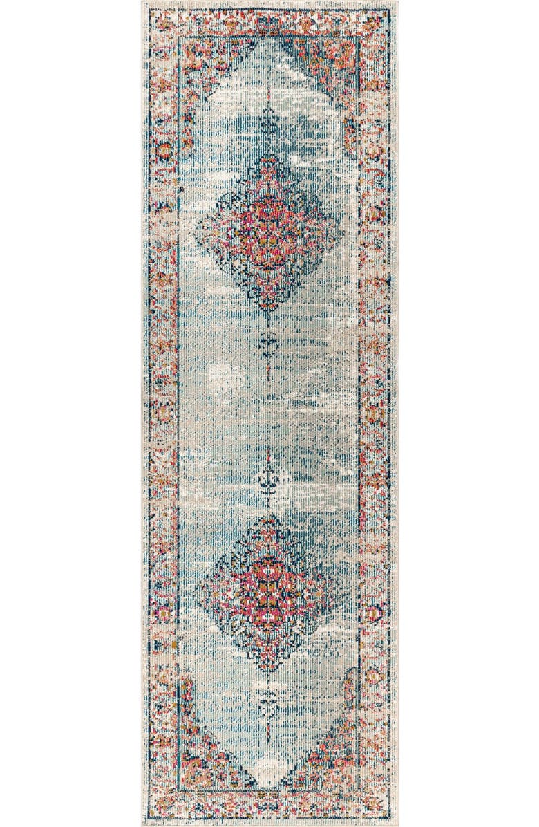JONATHAN Y Cadiz Vintage Medallion Area Rug, Main, color, 