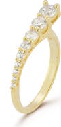 GLAZE JEWELRY 14K Gold Plated Silver Cubic Zirconia Ring