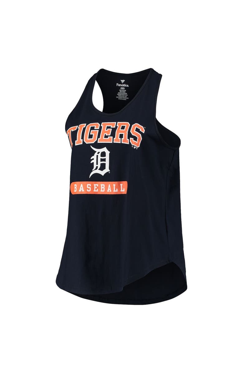 PROFILE Women's Navy Detroit Tigers Plus Size Racerback Tank Top, Alternate, color, 