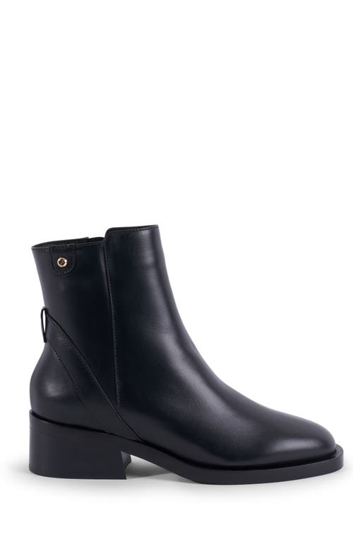 Stinaa.j Charlotte Orthopedic Leather Booties In Black Leather