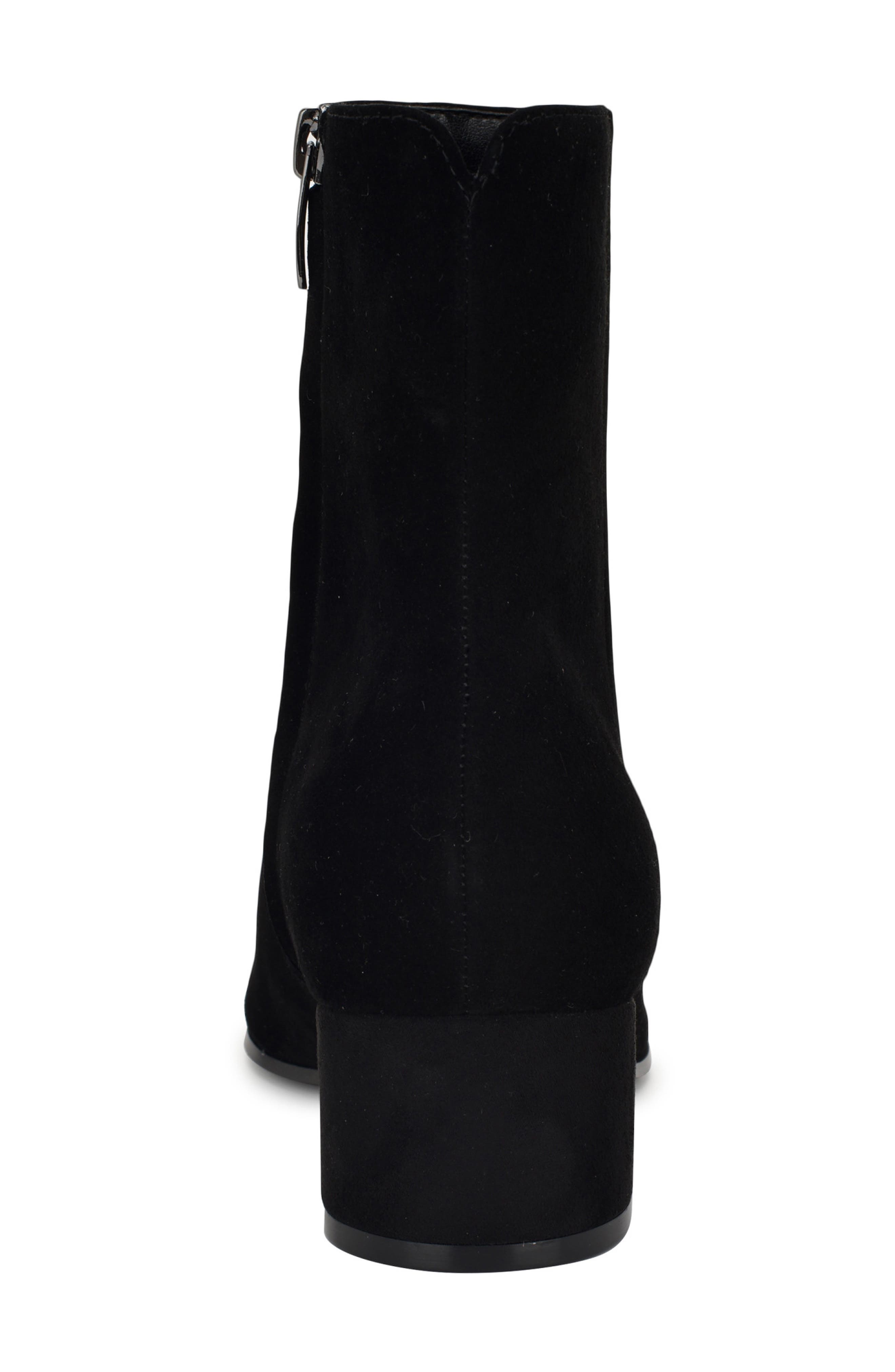 Nine West Maribu Pointed Toe Bootie, Alternate, color, Black Suede