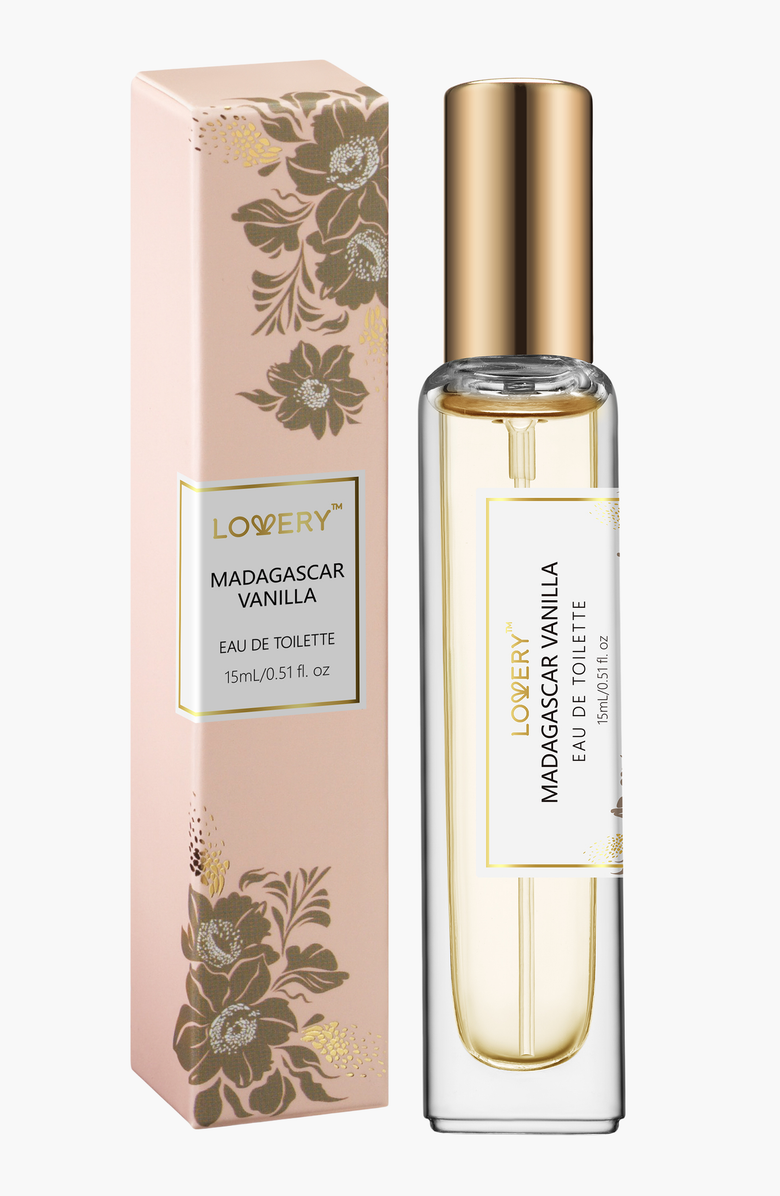 Lovery Madagascar Vanilla Eau de Toilette Fragrance, Main, color, Light Pink / Gold
