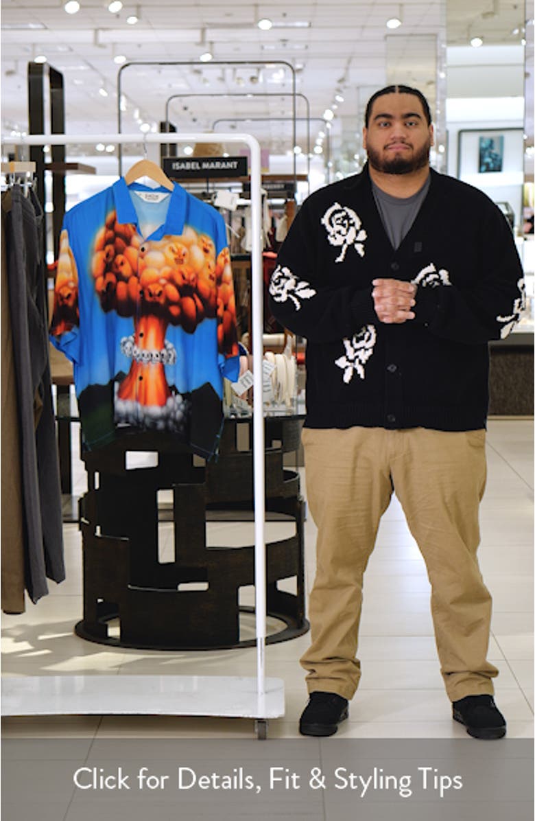 Explosion Graphic Button-Up Shirt, sales video thumbnail