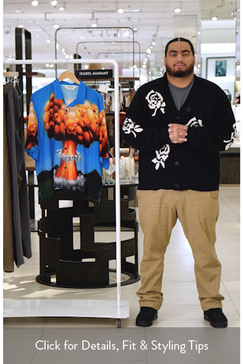 Explosion Graphic Button-Up Shirt video