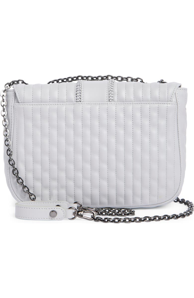 Longchamp Amazone Small Quilted Leather Crossbody Bag, Alternate, color, Pearl