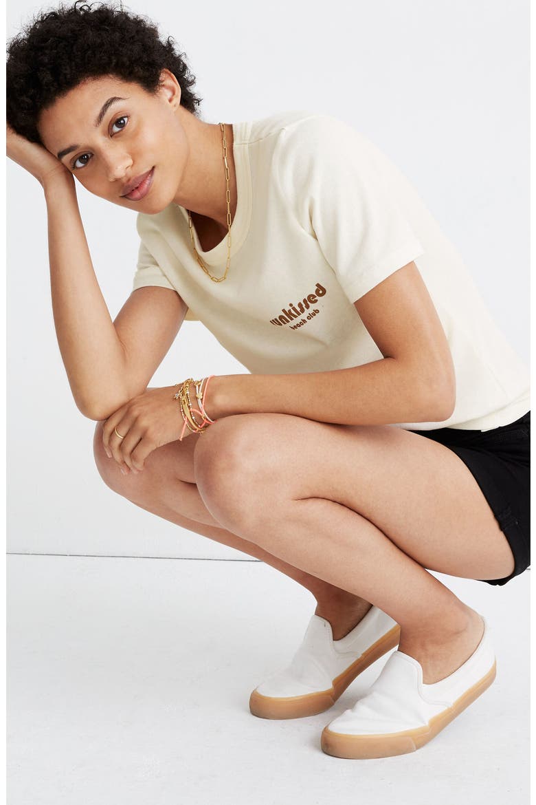 Tomboy Sunkissed Beach Club Graphic Tee, Alternate, color, BRIGHT IVORY